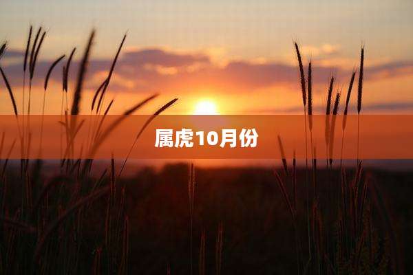 属虎10月份
