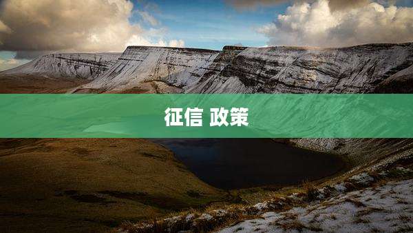 征信 政策