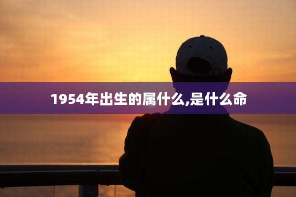 1954年出生的属什么,是什么命