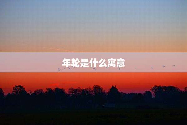 年轮是什么寓意