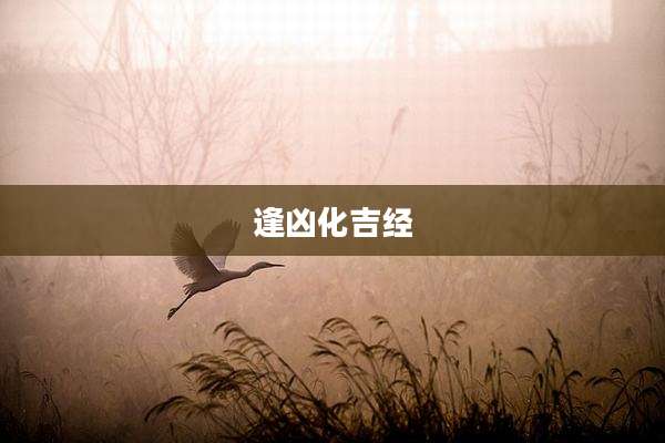 逢凶化吉经