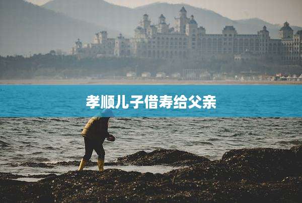 孝顺儿子借寿给父亲