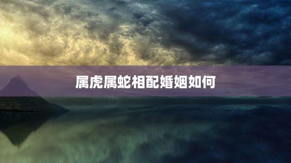 属虎属蛇相配婚姻如何