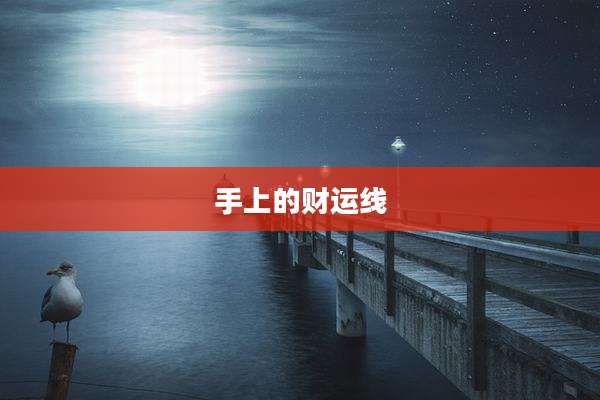 手上的财运线