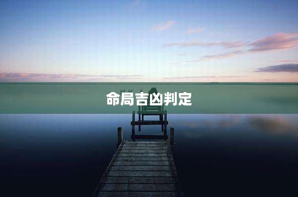 命局吉凶判定