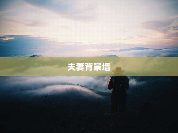 夫妻背景墙