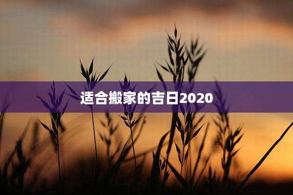 适合搬家的吉日2020