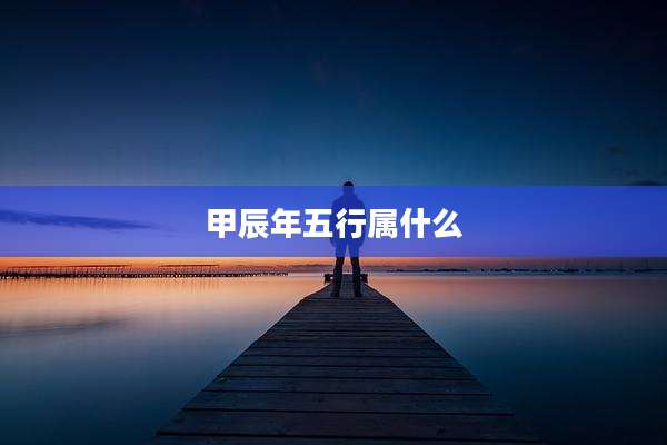 甲辰年五行属什么