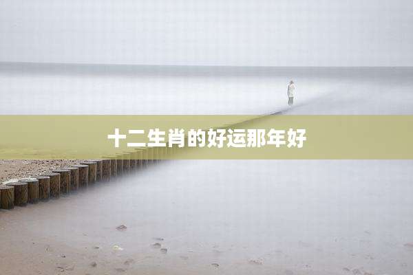十二生肖的好运那年好