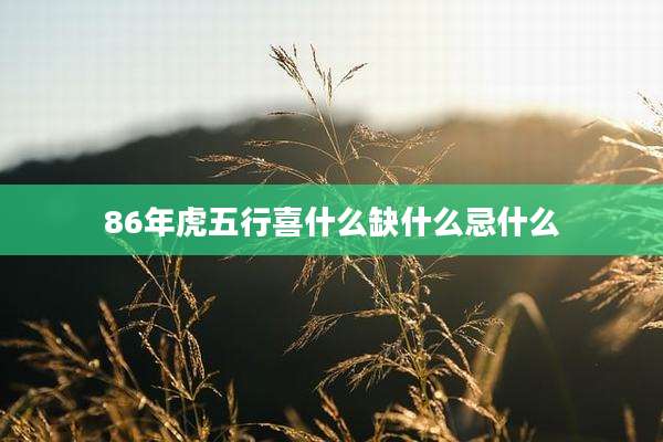 86年虎五行喜什么缺什么忌什么