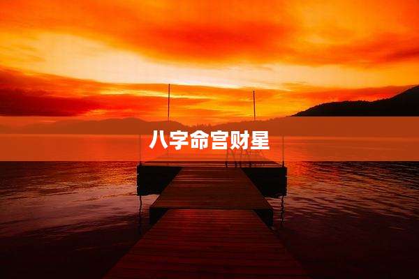 八字命宫财星