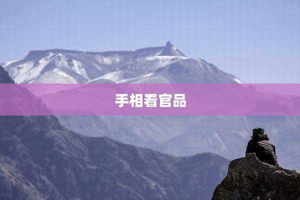 手相看官品