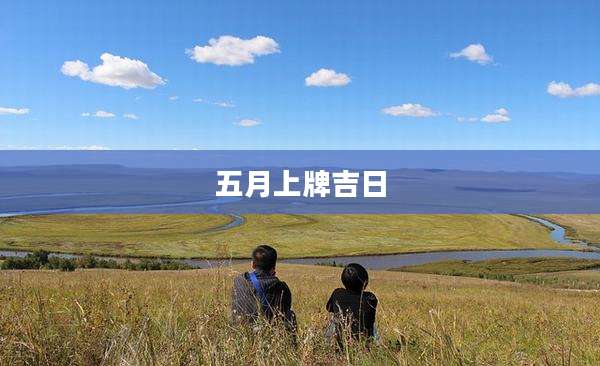 五月上牌吉日