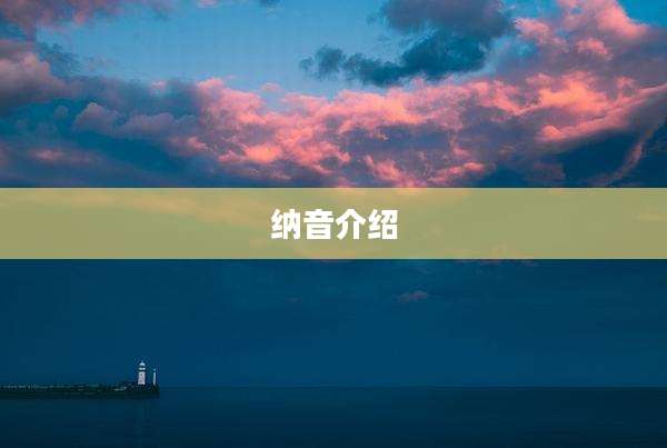 纳音介绍