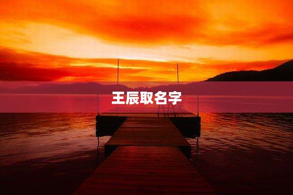 王辰取名字