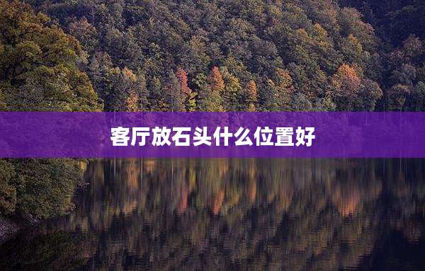 客厅放石头什么位置好