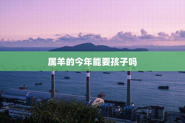 属羊的今年能要孩子吗
