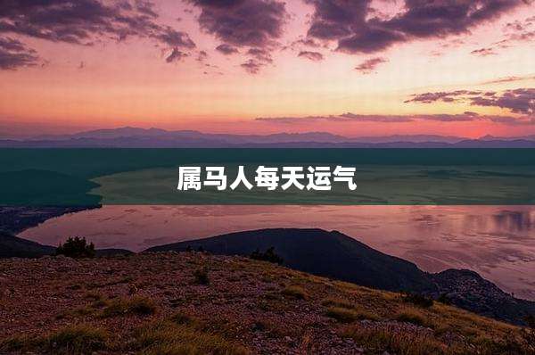 属马人每天运气