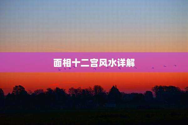 面相十二宫风水详解