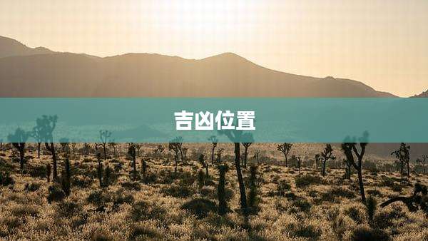 吉凶位置