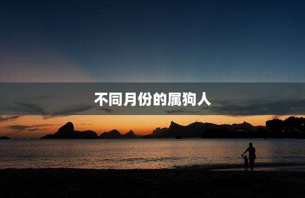 不同月份的属狗人
