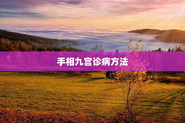 手相九宫诊病方法