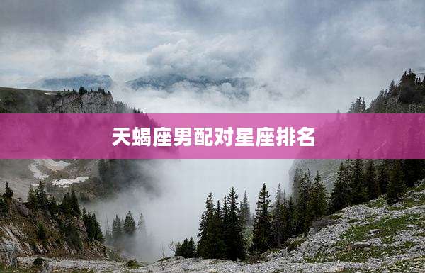 天蝎座男配对星座排名