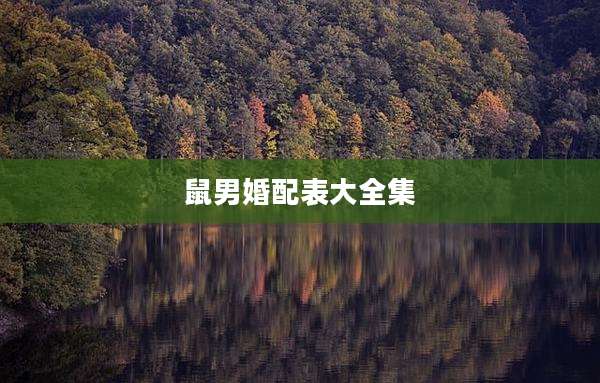 鼠男婚配表大全集