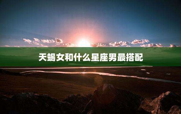 天蝎女和什么星座男最搭配