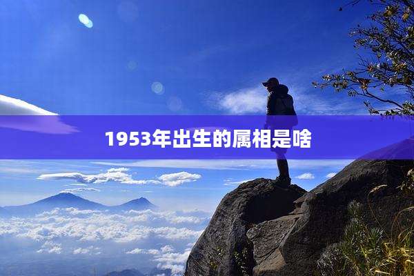 1953年出生的属相是啥
