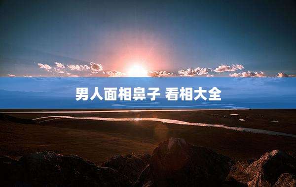 男人面相鼻子 看相大全