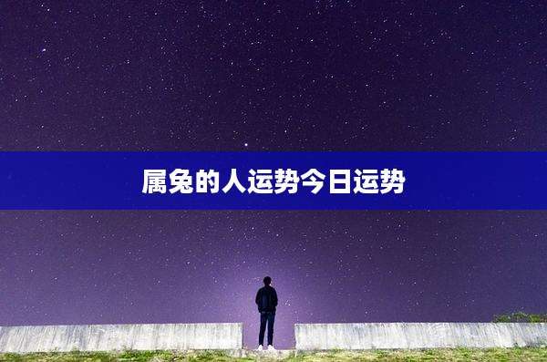 属兔的人运势今日运势