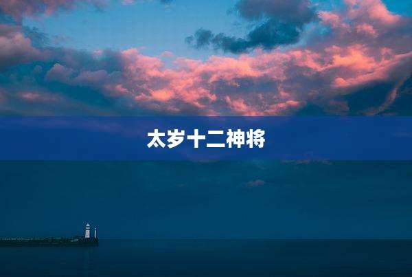 太岁十二神将
