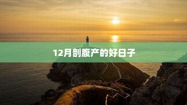 12月剖腹产的好日子