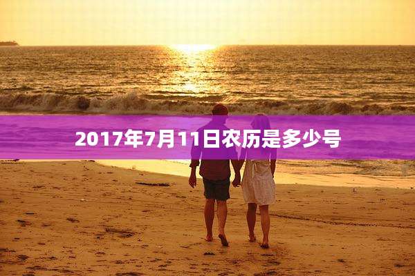 2017年7月11日农历是多少号