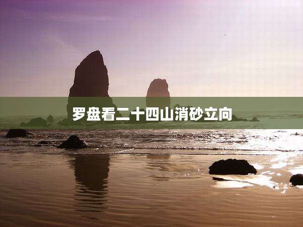 罗盘看二十四山消砂立向