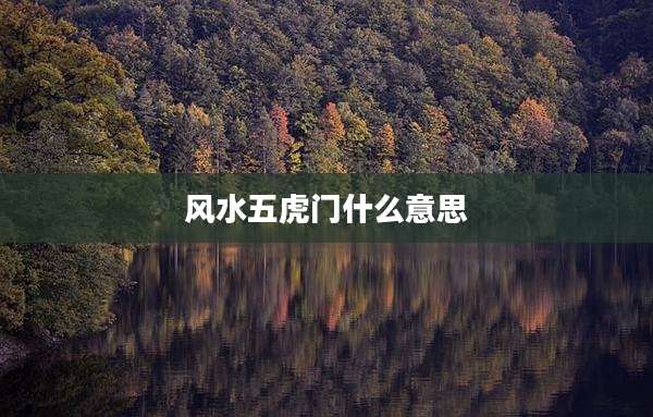 风水五虎门什么意思