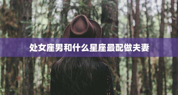 处女座男和什么星座最配做夫妻