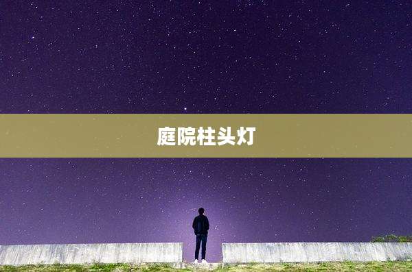 庭院柱头灯