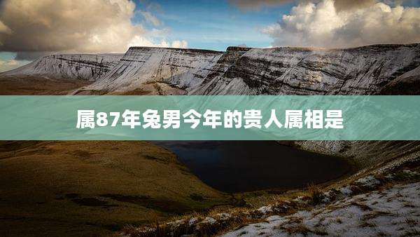 属87年兔男今年的贵人属相是