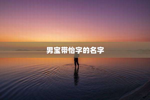 男宝带怡字的名字