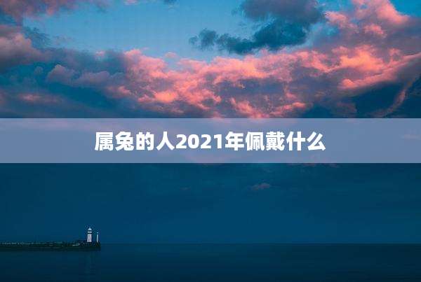 属兔的人2021年佩戴什么