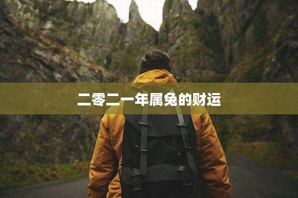 二零二一年属兔的财运