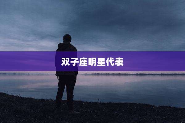双子座明星代表