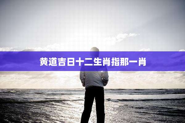 黄道吉日十二生肖指那一肖
