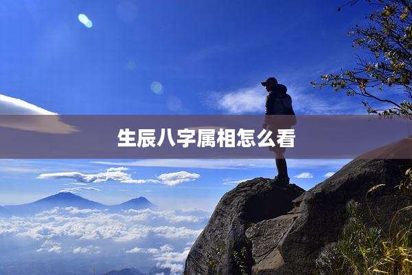生辰八字属相怎么看
