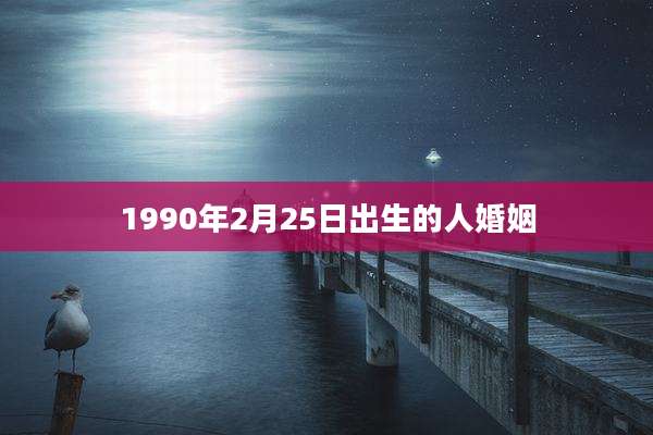 1990年2月25日出生的人婚姻