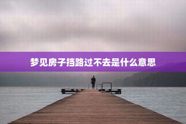 梦见房子挡路过不去是什么意思