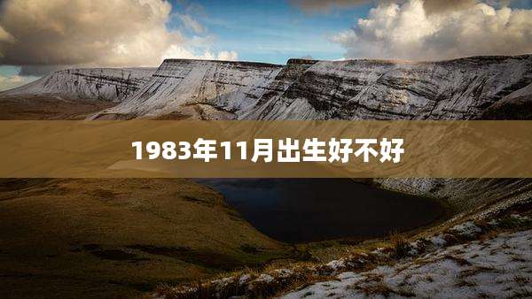 1983年11月出生好不好