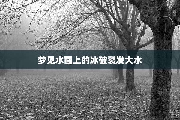 梦见水面上的冰破裂发大水
